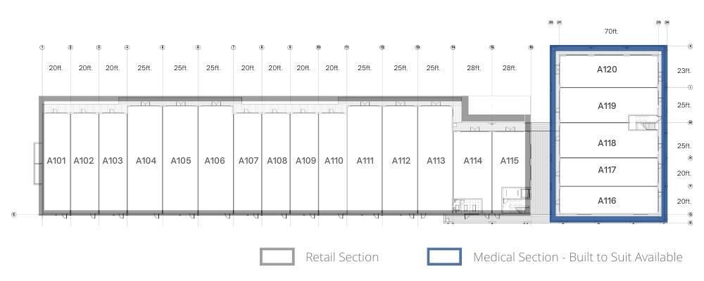 Brazos Lakes Center - 1 FLOOR PLAN