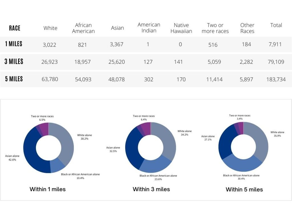 Brazos Lakes Center - 2017-2020 Race ANALYSIS - Missouri City, Texas, 77459