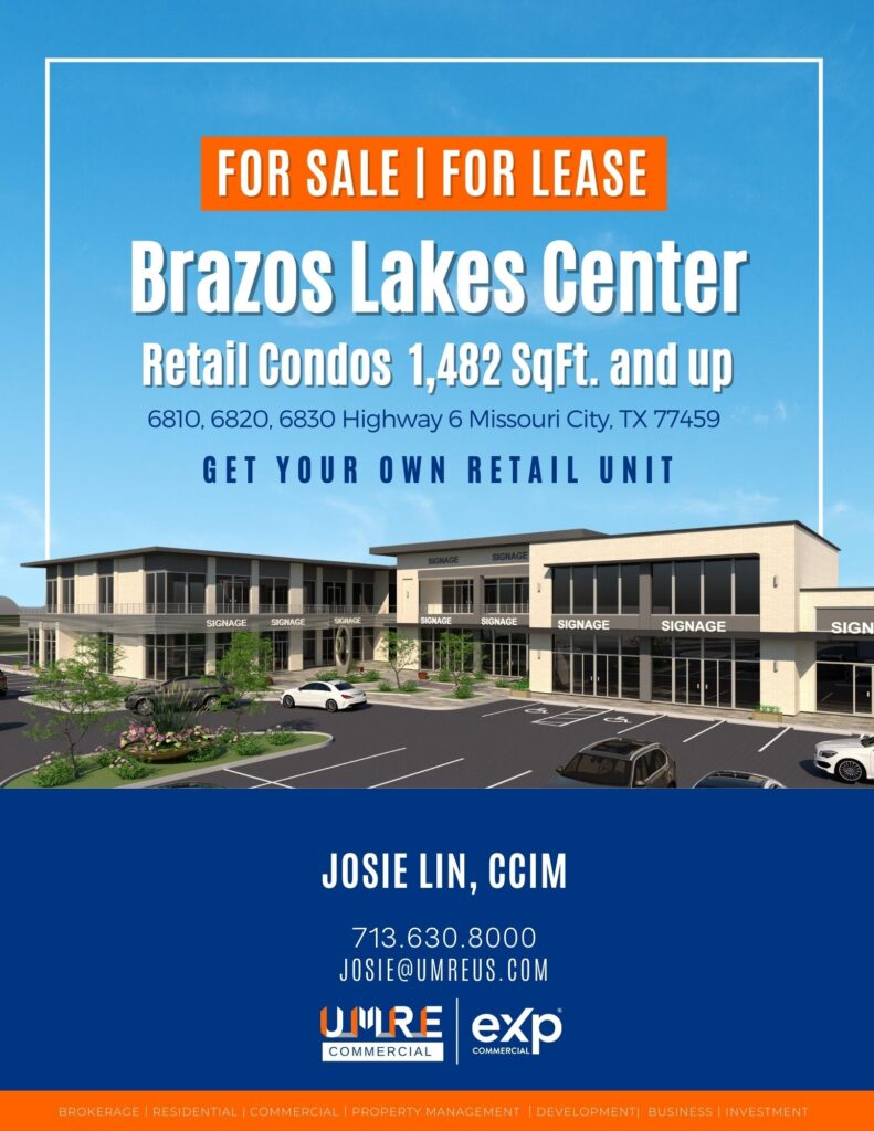 Brazos Lakes Center Unveils Mixed-use Complex Open for Pre-sale and Lease